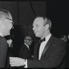 Harold Prince [center] at opening night of the stage production Flora, the Red Menace