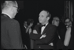 Harold Prince [center] at opening night of the stage production Flora, the Red Menace