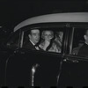 Vincente Minnelli [right] at opening night of the stage production Flora, the Red Menace