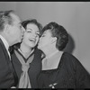 Vincente Minnelli, Liza Minnelli and Judy Garland at opening night of the stage production Flora, the Red Menace