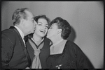 Vincente Minnelli, Liza Minnelli and Judy Garland at opening night of the stage production Flora, the Red Menace