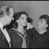 Vincente Minnelli, Liza Minnelli and Judy Garland at opening night of the stage production Flora, the Red Menace
