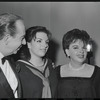 Vincente Minnelli, Liza Minnelli and Judy Garland at opening night for the stage production Flora, the Red Menace