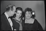 Vincente Minnelli, Liza Minnelli and Judy Garland at opening night for the stage production Flora, the Red Menace