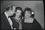 Vincente Minnelli, Liza Minnelli and Judy Garland at opening night of the stage production Flora, the Red Menace