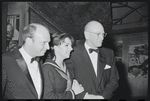 Harold Prince, Liza Minnelli and George Abbott at opening night of the stage production Flora, the Red Menace