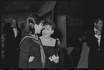 Liza Minnelli and Judy Garland at opening night for the stage production Flora, the Red Menace