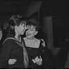 Liza Minnelli and Judy Garland at opening night for the stage production Flora, the Red Menace