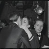 Liza Minnelli [center] and unidentified others at opening night of the stage production Flora, the Red Menace