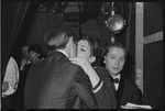 Liza Minnelli [center] and unidentified others at opening night for stage production Flora, the Red Menace