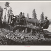 Grant County, Oregon. Malheur National Forest. Caterpillar tractor used in lumbering