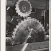Ola, Idaho. FSA (Farm Security Administration) Ola self-help cooperative. Circular saws in the sawmill