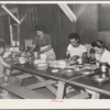 Rupert, Idaho. Former CCC (Civilian Conservation Corps) camp now under FSA (Farm Security Administration) management. Preparing lunches for the Japanese-American farm workers who live at the camp