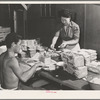 Rupert, Idaho. Former CCC (Civilian Conservation Corps) camp now under FSA (Farm Security Administration) management. Preparing lunches for the Japanese-American farm workers who live at the camp