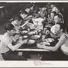 Rupert, Idaho. Former CCC (Civilian Conservation Corps) camp now under FSA (Farm Security Administration) management. Japanese-Americans at supper