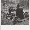 Ola, Idaho. Old automobile converted to power unit for running machinery on the farm of a member of the Ola self-help cooperative