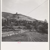 Ola, Idaho. A road which runs by the farm of a member of the Ola self-help cooperative