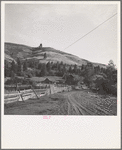 Ola, Idaho. A road which runs by the farm of a member of the Ola self-help cooperative