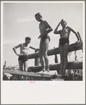 Rupert, Idaho. Schoolboys in swimming