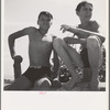 Rupert, Idaho. Schoolboys in swimming