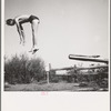 Japanese American farm worker at swimming pool, he lives at a CCC camp now under FSA management. Rupert, Idaho