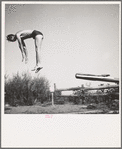 Japanese American farm worker at swimming pool, he lives at a CCC camp now under FSA management. Rupert, Idaho