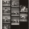 Contact sheet of images of Ruthanna Boris rehearsing Cakewalk, includes one personal photo of unknown person