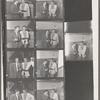 Jerome Robbins, with Jean Babilée after a performance of Balanchine's Tyl Ulenspiegel at the City Center