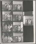 Jerome Robbins, with Jean Babilée after a performance of Balanchine's Tyl Ulenspiegel at the City Center