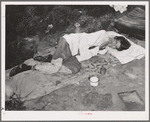 Tubercular wife of agricultural day laborer living on Poteau Creek near Spiro, Oklahoma. Sequoyah County