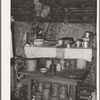 Scene in kitchen of home of Negro farm owner in Arkansas River bottoms. Near Vian, Oklahoma