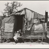 Home of agricultural day laborer. Mother works in fields. Father has deserted the family. Near Vian, Oklahoma