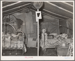 Child of agricultural day laborer in tent home near Spiro, Oklahoma. Sequoyah County