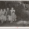 Family of migrant agricultural day laborers camped near Spiro, Oklahoma. The man and his wife had farmed in this vicinity for many years. However, they had always been renters. They have found it increasingly difficult to find land and house for rent