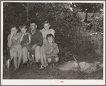 Family of migrant agricultural day laborers camped near Spiro, Oklahoma. The man and his wife had farmed in this vicinity for many years. However, they had always been renters. They have found it increasingly difficult to find land and house for rent