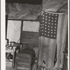 Interior of home of Negro agricultural day laborer. Wagoner County, Oklahoma