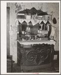 Dresser in home of Negro agricultural day laborer living in small town in Muskogee County, Oklahoma