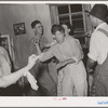 Detail of square dance in hills near McAlester, Oklahoma. Pittsburg County. Sharecropper's home