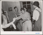Detail of square dance in hills near McAlester, Oklahoma. Pittsburg County. Sharecropper's home