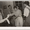 Detail of square dance in hills near McAlester, Oklahoma. Pittsburg County. Sharecropper's home