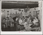 Boys at summer camp eating breakfast. El Porvenir, New Mexico