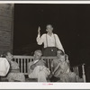 Stanley Clarke, old-time socialist of Oklahoma, speaking at Workers' Alliance meeting. Muskogee, Oklahoma