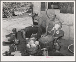 Family living in Mays Avenue camp. Oklahoma City, Oklahoma. This family had been farmers in Oklahoma until four years ago