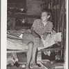 Daughter of family living in Mays Avenue camp. Oklahoma City, Oklahoma. This family had been farmers in Oklahoma until four years ago