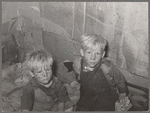 Children of Mays Avenue camp family in small shack used as sleeping quarters. Oklahoma City, Oklahoma. Refer to general caption no. 21