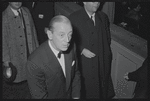 Alistair Cooke at opening night of the stage production Fiorello!