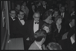 Bennett Cerf [center in glasses] at opening night of the stage production Fiorello!