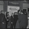 Al Hirschfeld and unidentified others at the opening night of the stage production Fiorello!