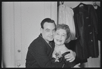 Tom Bosley and unidentified at opening night of the stage production Fiorello!
