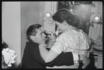 Johnnie Ray and Eileen Rogers at opening night of the stage production Fiorello!